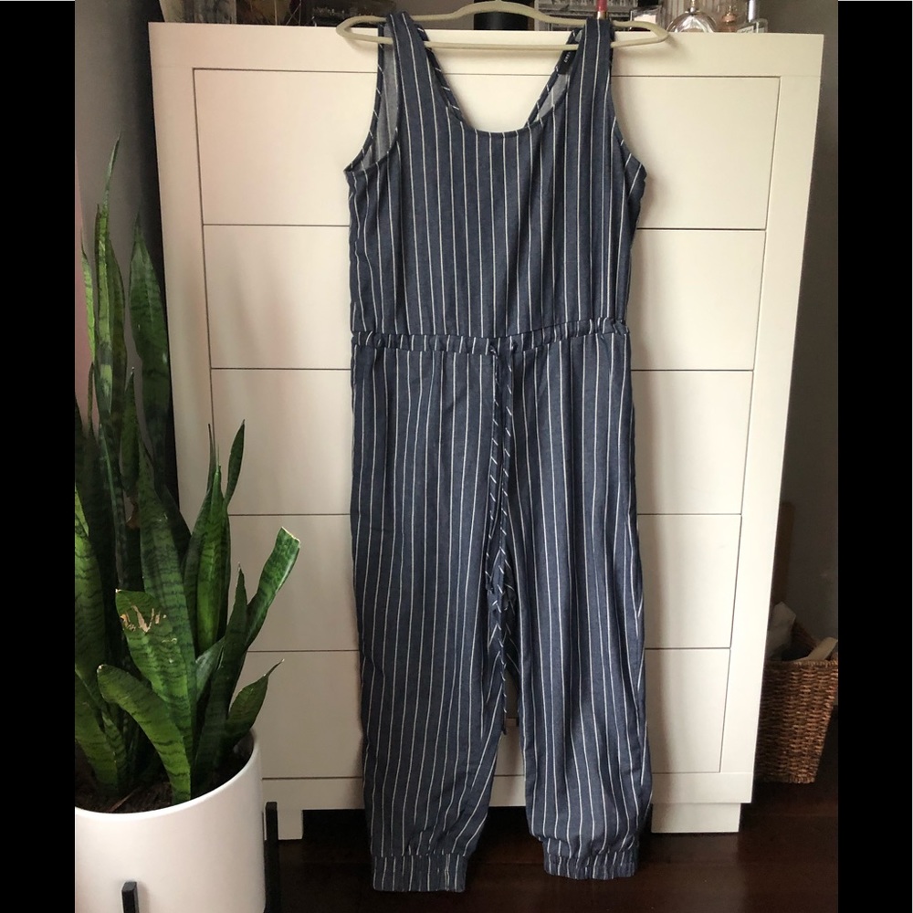 Drew Stripped JumpSuit